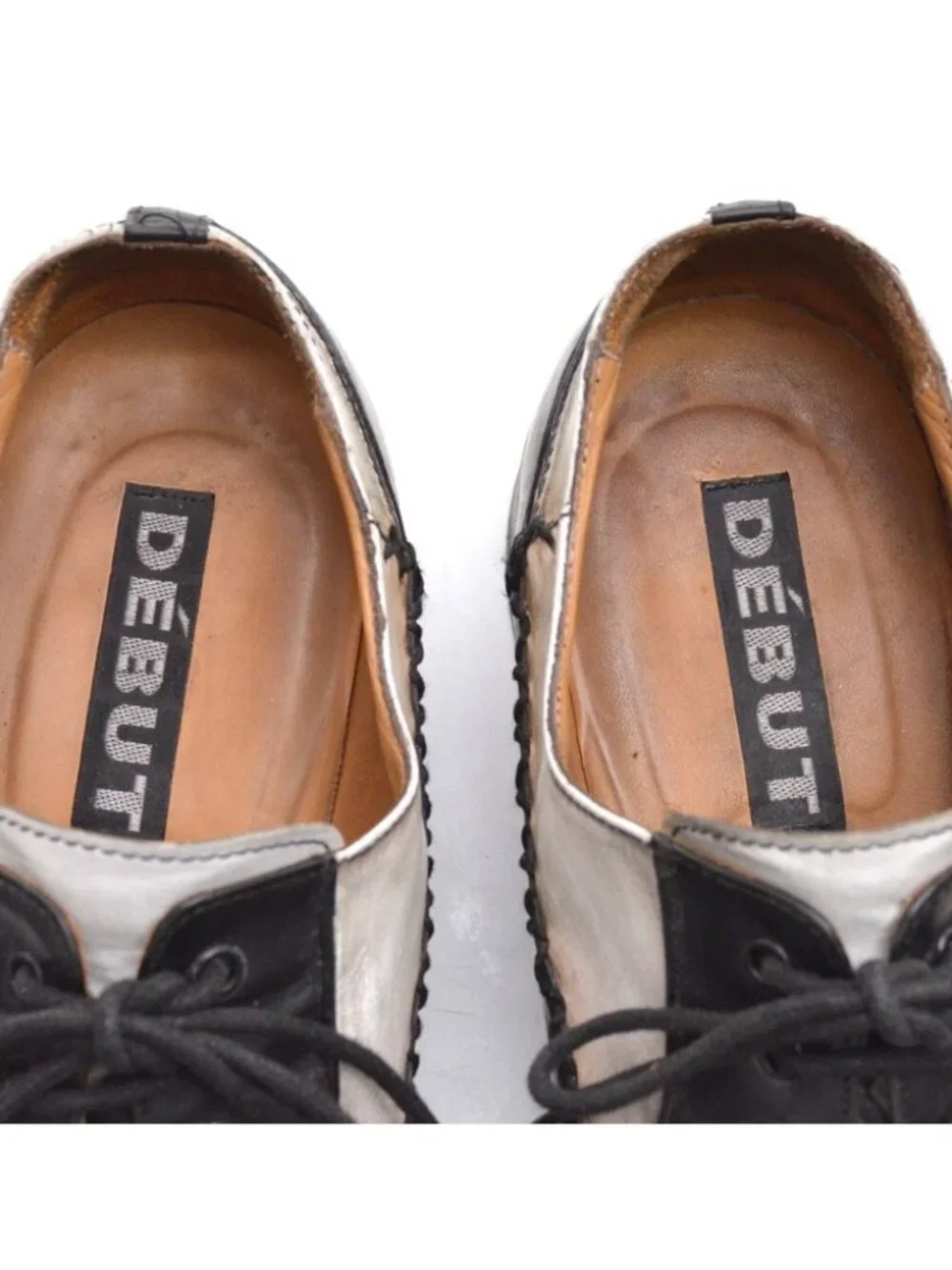 Men DEBUT Distressed Spectator Derby Oxfords 44